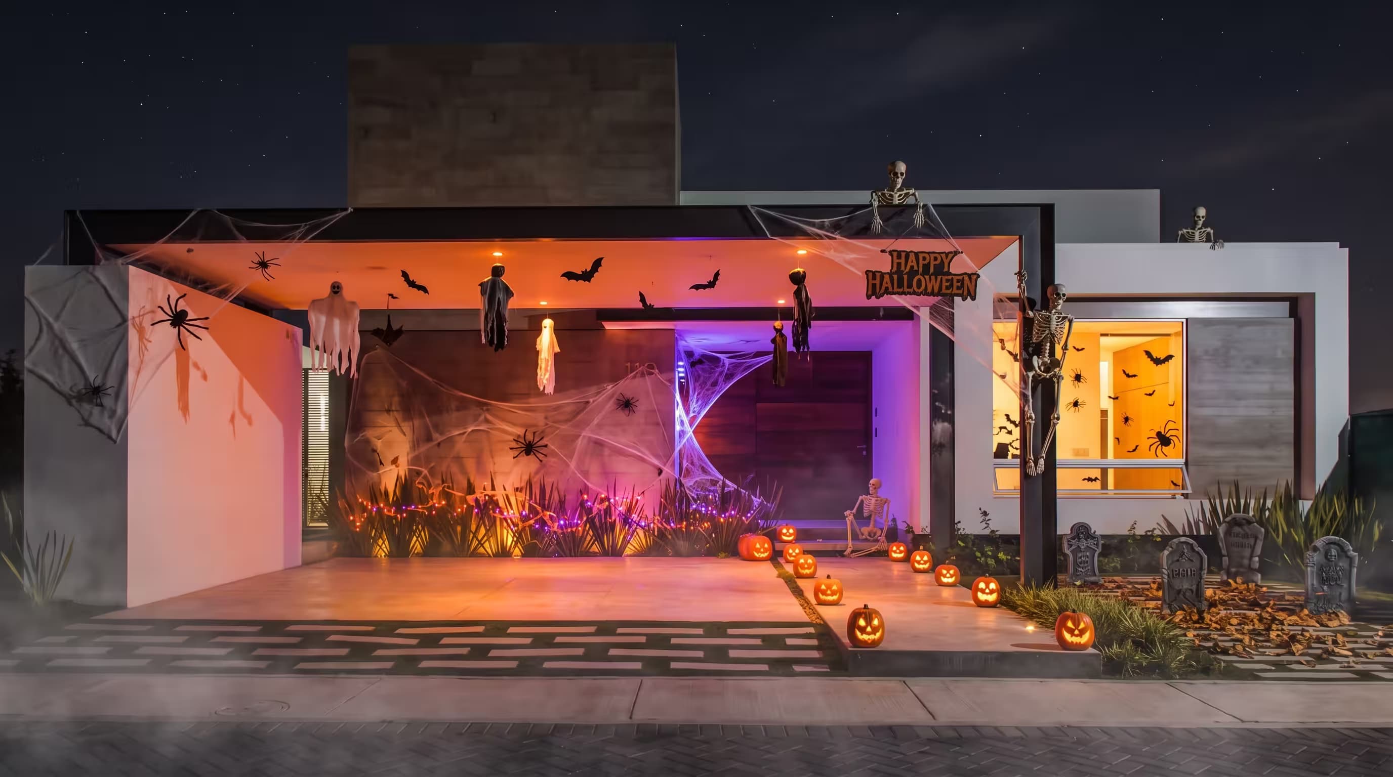 Casas decoradas para Halloween en Deyt+